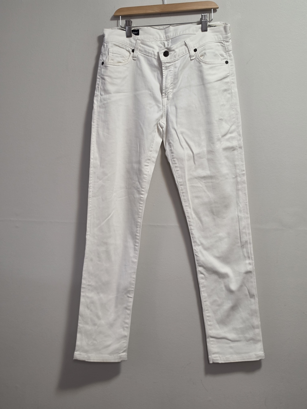 Citizens Of Humanity Amber Stretch White High-Rise Boot Cut Jeans